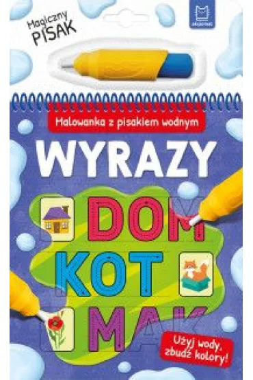 Wyrazy. Malowanka z pisakiem wodnym
