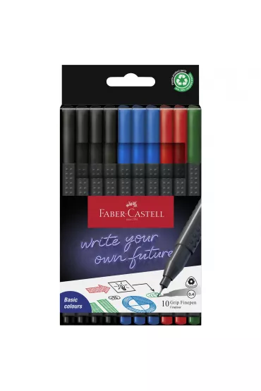 Faber-Castell Cienkopisy Grip 10 szt.
