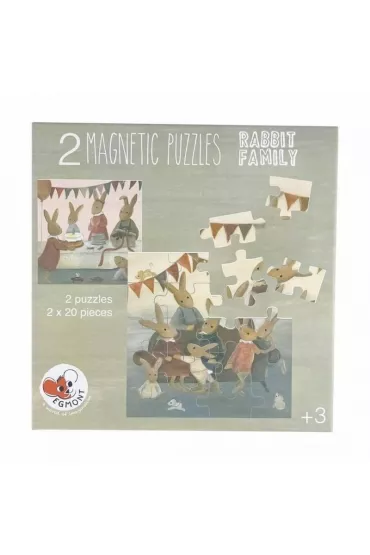 Puzzle magnetyczne Rodzina Kr�lik�w Egmont Toys