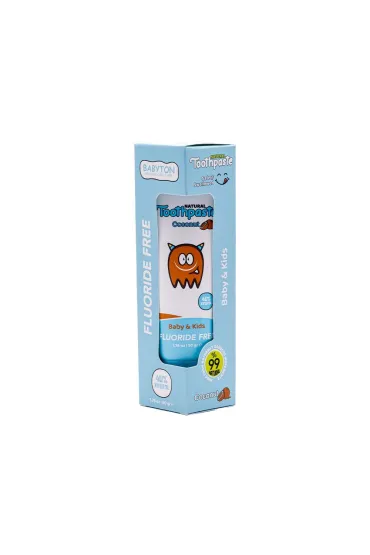 Babyton Naturalna pasta do zbw dla dzieci o smaku kokosowym bez fluoru, 6m+ 50 g