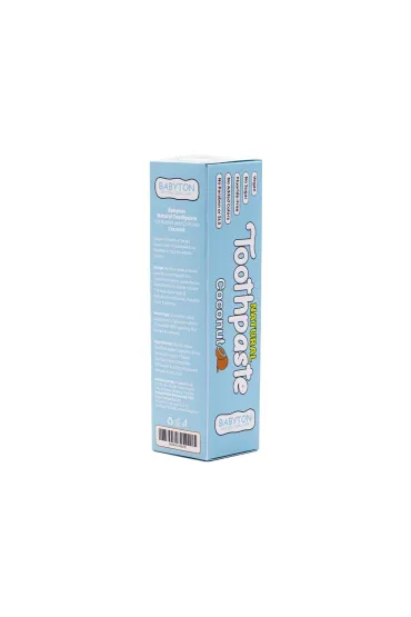 Babyton Naturalna pasta do zbw dla dzieci o smaku kokosowym bez fluoru, 6m+ 50 g