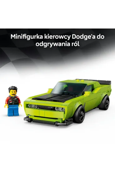 LEGO Speed Champions Samoch�d sportowy Dodge Challenger SRT Hellcat 77237