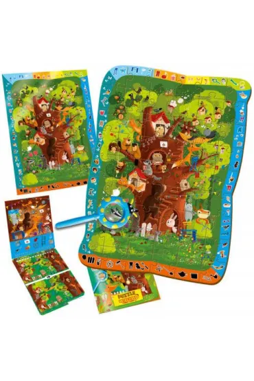 Puzzle edukacyjne 54 el. Detective. Forest Story Roter Kafer