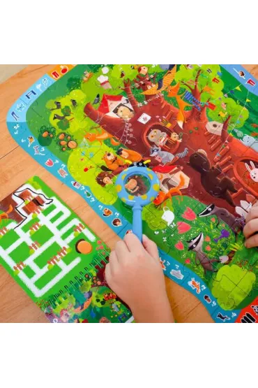Puzzle edukacyjne 54 el. Detective. Forest Story Roter Kafer