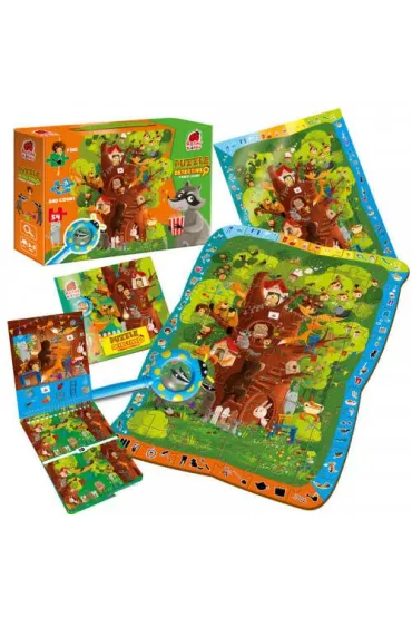 Puzzle edukacyjne 54 el. Detective. Forest Story Roter Kafer