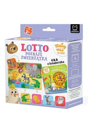 Lotto. Poznaj� zwierz�tka. Ma�y mi� to lubi! Gra + ksi��eczka - Agnieszka Bator