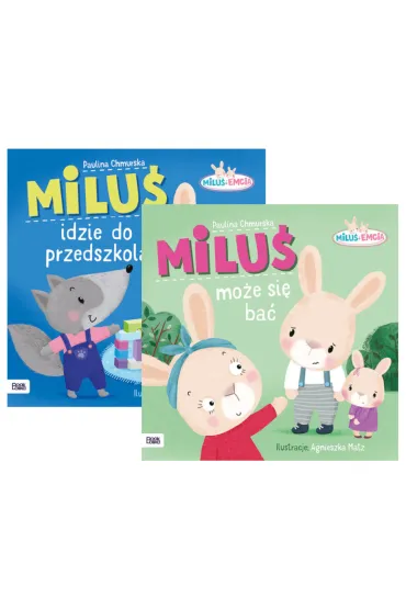 Pakiet Milu� i Emcia: Milu� idzie do przedszkola, Ka�dy mo�e si� ba� - Paulina  Chmurska