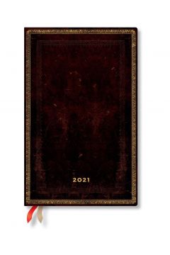 Paperblanks Kalendarz ksikowy maxi 2021 12M Black Moroccan