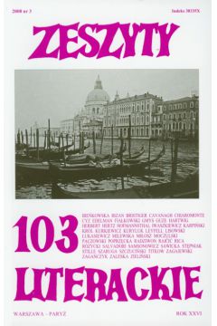 Zeszyty Literackie 103