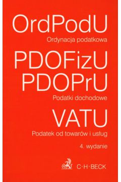 Ordynacja podatkowa Podatki dochodowe Podatek od towar�w i us�ug