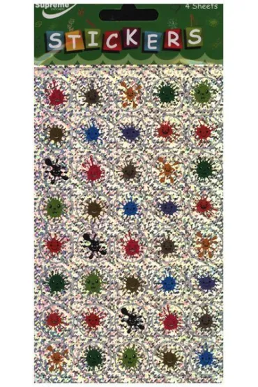 3Z Naklejka holograficzna mix 4ark. U�miech ST-840