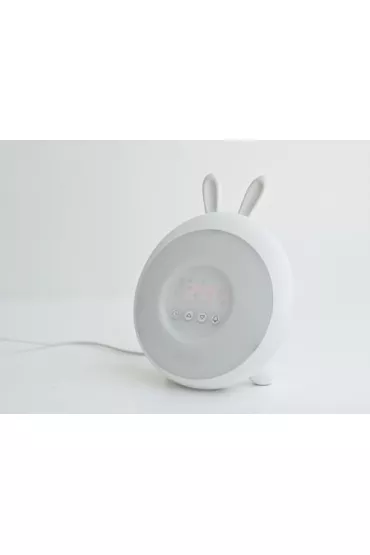 Rabbit&Friends Lampka budzca wiatem Biay Krlik