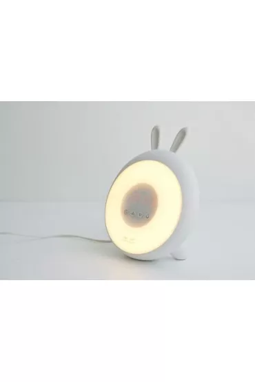 Rabbit&Friends Lampka budzca wiatem Biay Krlik
