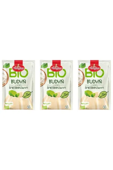 Amylon Budy� �mietankowy bezglutenowy  Zestaw 3 x 40 g Bio