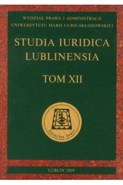 Studia Iuridica Lublinensia t.XII