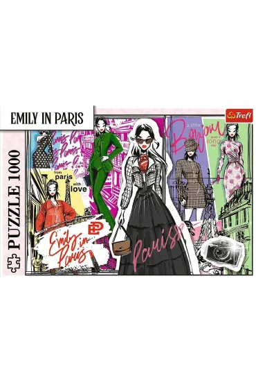 Puzzle 1000 el. Emily w Pary�u:Modowe Inspiracje Trefl