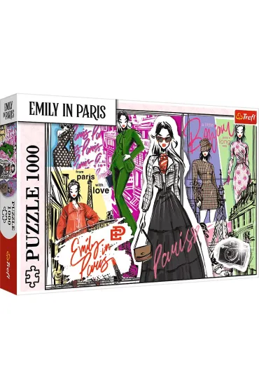 Puzzle 1000 el. Emily w Pary�u:Modowe Inspiracje Trefl