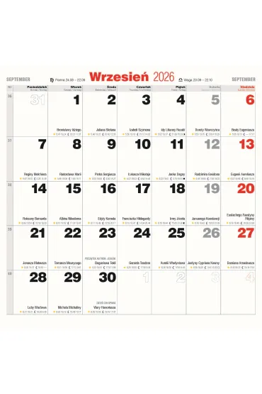 Kalendarze �cienne Kalendarz albumowy du�y 2026 Konie KAD-11