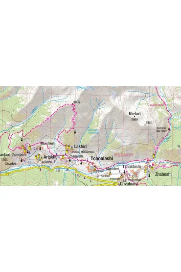 Mapa trekkingowa Kaukaz gruzi�ski 1:75 000