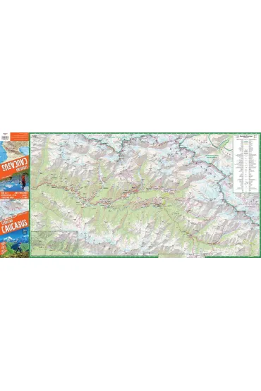 Mapa trekkingowa Kaukaz gruzi�ski 1:75 000