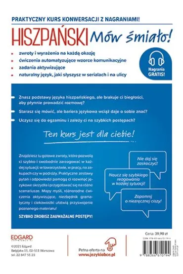 Hiszpa�ski. M�w �mia�o! Innowacyjny kurs konwersacji!