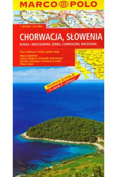 Chorwecja S�owenia mapa drogowa 1:800 000 Marco Polo