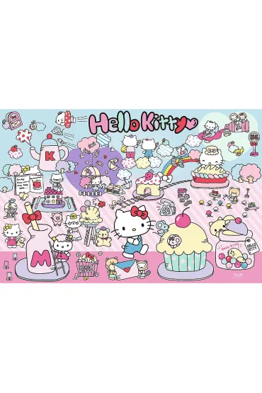 Puzzle 300 el. Poznaj �wiat Hello Kitty Trefl
