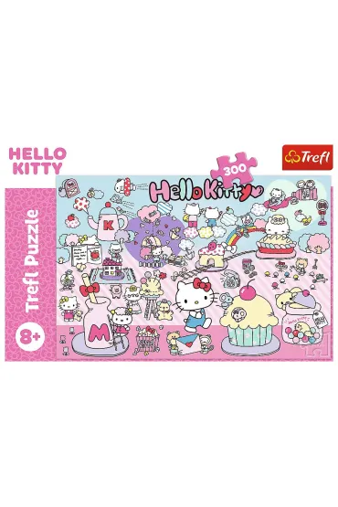 Puzzle 300 el. Poznaj �wiat Hello Kitty Trefl