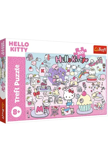 Puzzle 300 el. Poznaj �wiat Hello Kitty Trefl