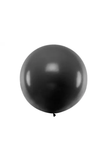 PartyDeco Balon okr�g�y Pastel Black 1m