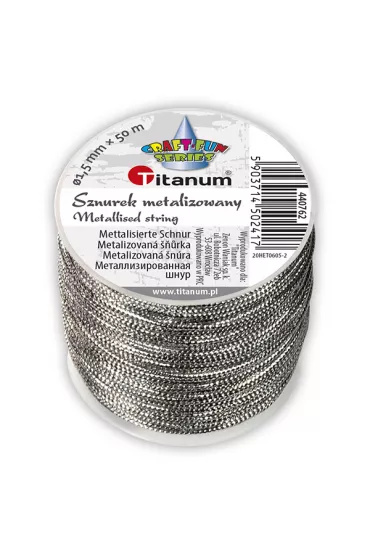 Titanum Sznurek metalizowany z rdzeniem 1,5mm x 30m