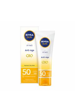 Nivea Sun UV Face Anti-Age Q10 przeciwzmarszczkowy krem do twarzy SPF50 50 ml