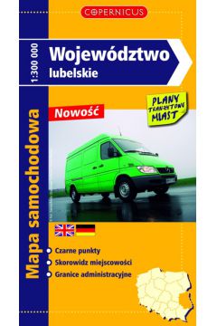 Wojew�dztwo lubelskie mapa samochodowa