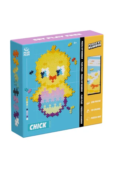 Puzzle By Numbers 250 el. Kurczak Plus-Plus
