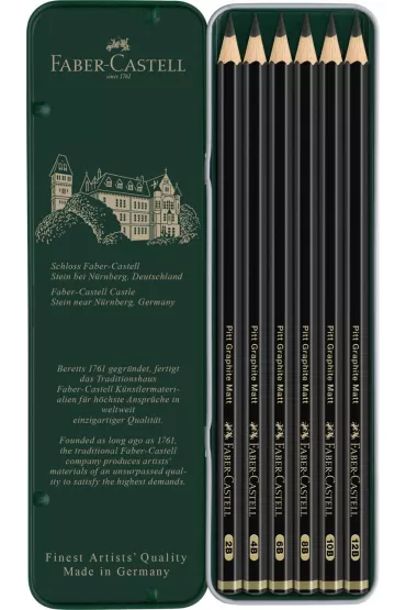 Faber-Castell O��wek artystyczny Pitt Graphite Matt 6 szt.
