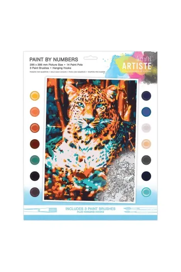 Malowanie po numerach - Leopard 40x30cm Dalprint