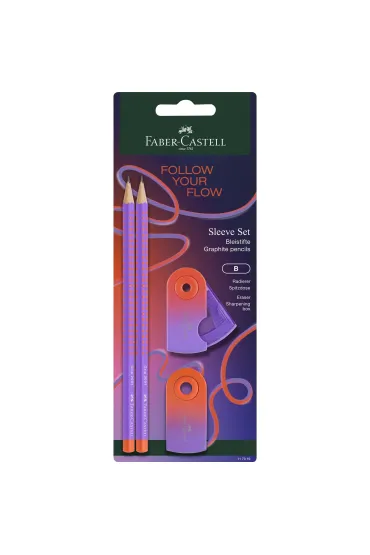 Faber-Castell Zestaw o��wk�w z temper�wk� i gumk� FABER CASTEL
