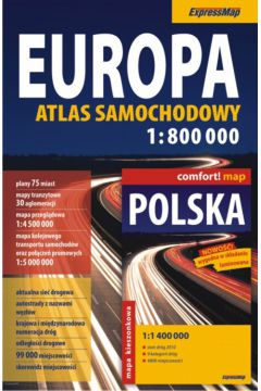 Europa - atlas samochodowy 1:800 000