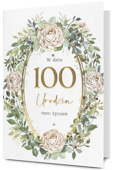 Karnet okazjonalny B6 z kopert� 100 Urodziny PAN DRAGON HM200-3268
