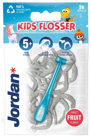 Jordan Kids Flosser nici dentystyczne dla dzieci 36 szt.