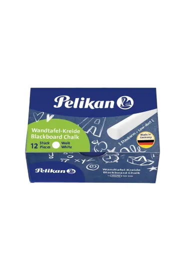 Pelikan Kreda bezpy�owa bia�a 12 szt.