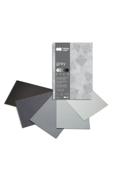 Happy Color Blok Deco Grey 170g 20 kartek