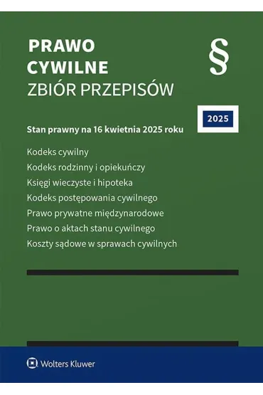 Prawo cywilne. Zbi�r przepis�w 2025
