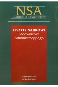 Zeszyty Naukowe S�downictwa Administracyjnego nr 2/2010