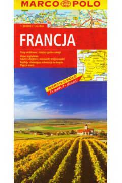 Francja mapa drogowa 1:800 000 Marco Polo