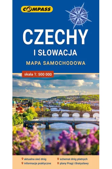 Czechy i S�owacja mapa samochodowa skala 1 : 500 000