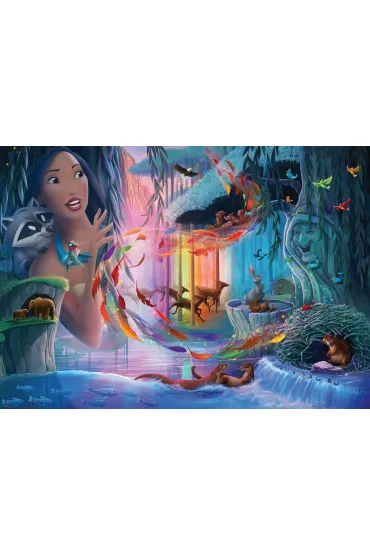 Puzzle 1000 el. Zamki Disneya Pocahontas Ravensburger