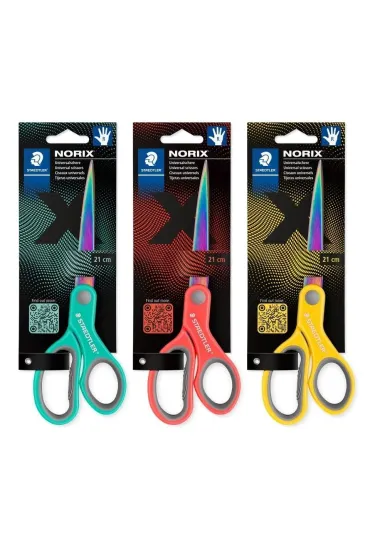 Staedtler No�yczki Norix kolorowe ostrze mix 21cm