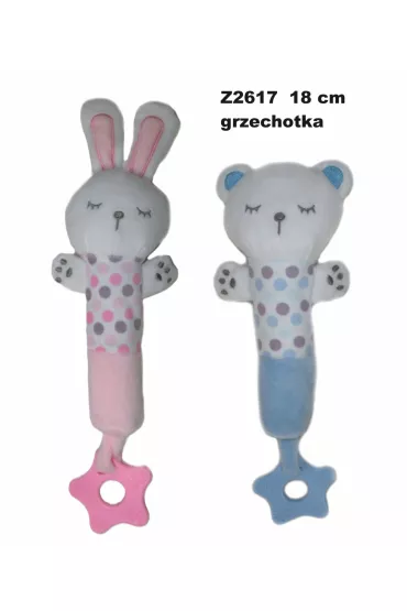 Zwierzeta grzechotka 18cm MIX Sun-Day
