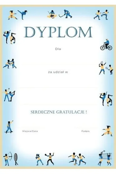 Henry Dyplom A4 Dyscyliny w ramce (25 szt)